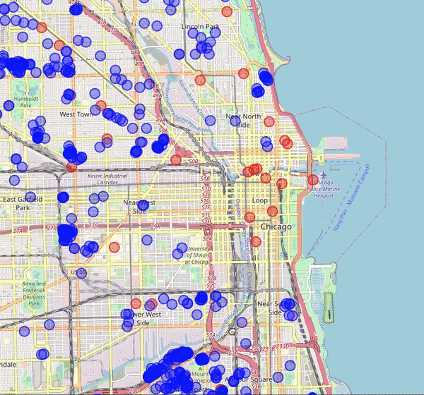 coffeeshops and houses in Chicago