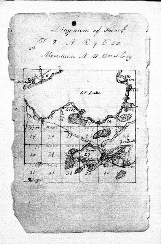 hand drawn plat of survey