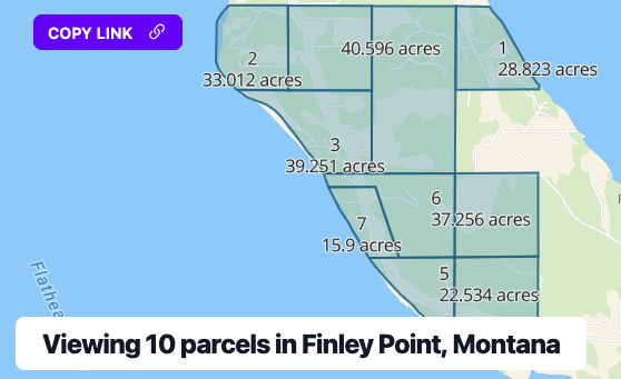 digitized map of a surveyor's parcel PDF